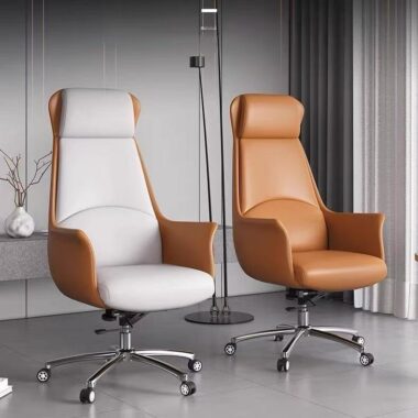 Modern Luxury Leather Office Chairs Supplier Ergonomic