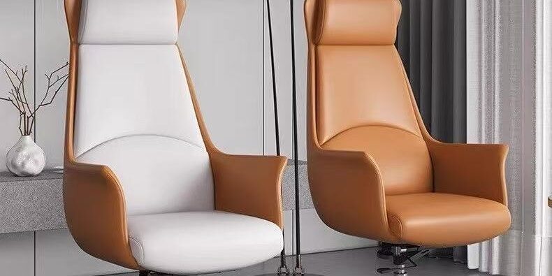 Modern Luxury Leather Office Chairs Supplier Ergonomic