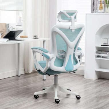 Modern Mesh Ergonomic Office Chairs with Adjustable Headrest