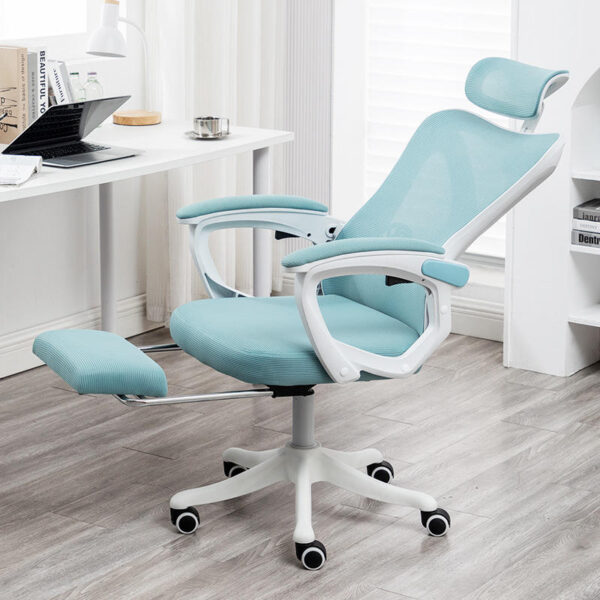 Modern Mesh Ergonomic Office Chairs with Adjustable Headrest