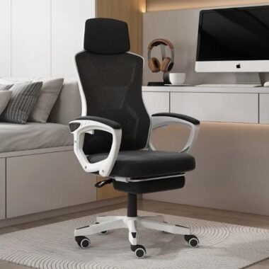 Modern Mesh Ergonomic Office Chairs with Adjustable Headrest