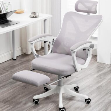 Modern Mesh Ergonomic Office Chairs with Adjustable Headrest