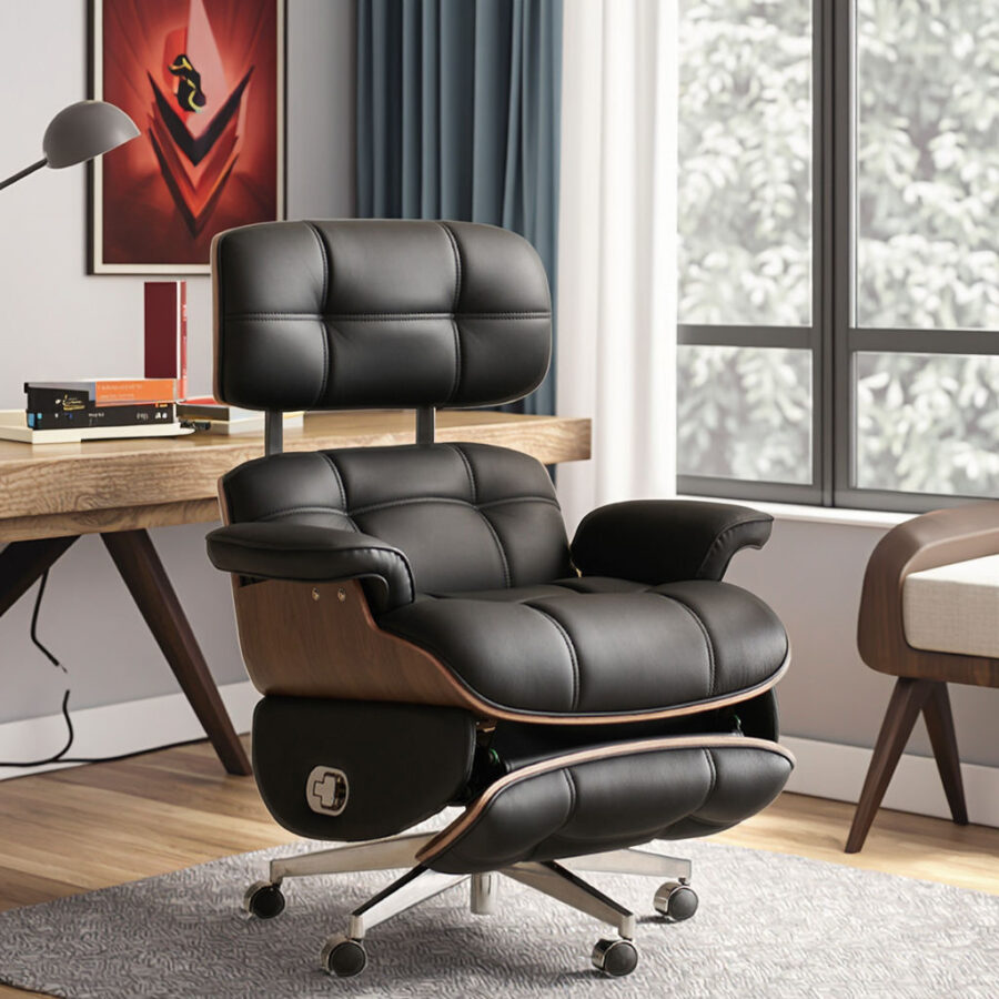 Luxury Electric Leather Executive Office Chairs Custom