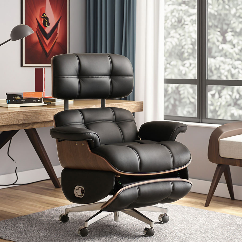 Luxury Electric Leather Executive Office Chairs Custom