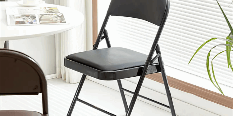 Metal Frame Folding Office Chairs for Office Meetings