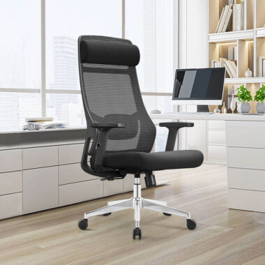 High Back Black Mesh Ergonomic Office Chairs