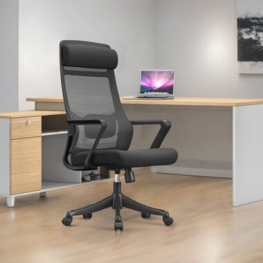 High Back Black Mesh Ergonomic Office Chairs