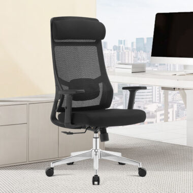 High Back Black Mesh Ergonomic Office Chairs