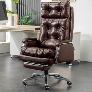 Custom Luxury Ergonomic Leather Office Chairs