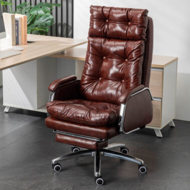 Custom Luxury Ergonomic Leather Office Chairs