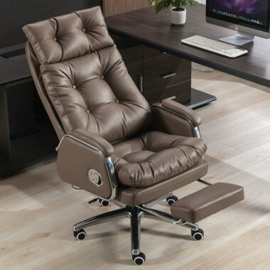 Custom Luxury Ergonomic Leather Office Chairs