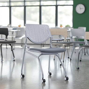 Folding Office Chairs with Wheels for Conference Rooms