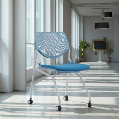 Folding Office Chairs with Wheels for Conference Rooms